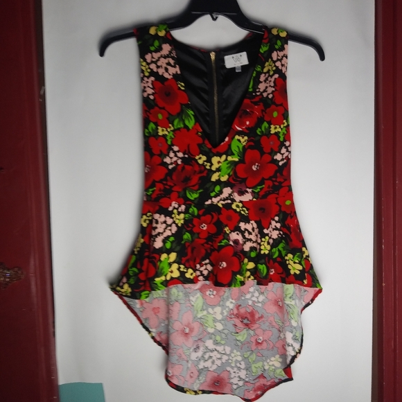 Six Crisp Days Peplum High Low Top Sz S - Picture 5 of 9